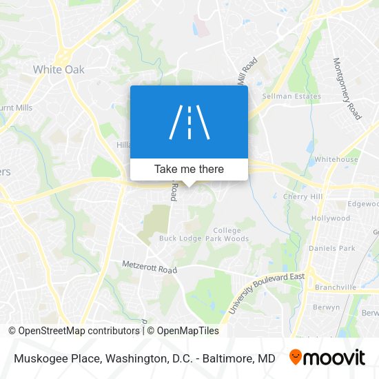 Muskogee Place map