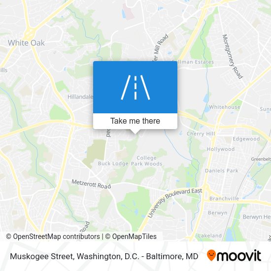Mapa de Muskogee Street