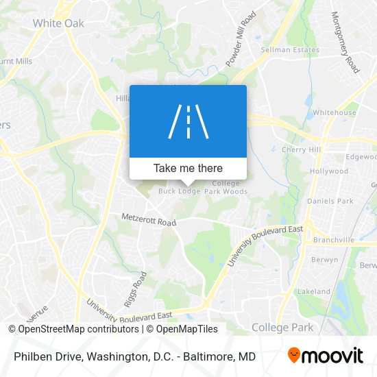 Philben Drive map