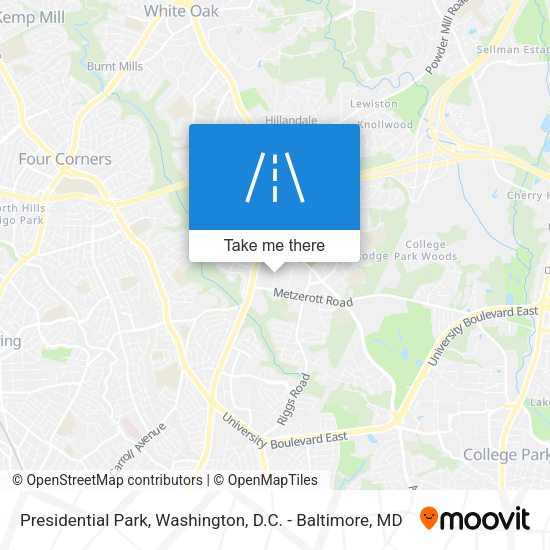 Presidential Park map