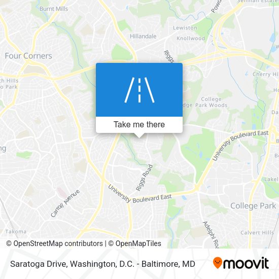 Saratoga Drive map