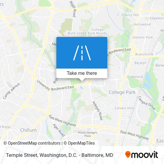 Temple Street map