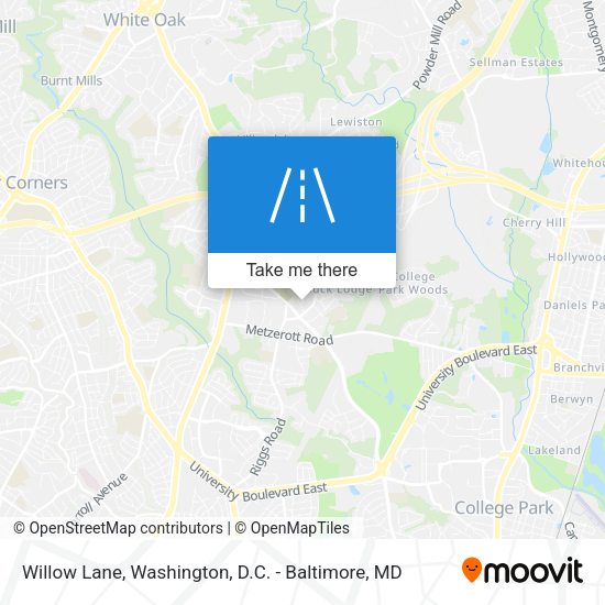 Mapa de Willow Lane