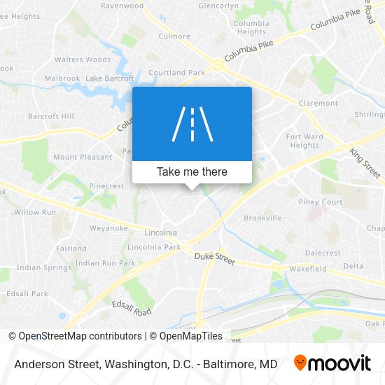 Anderson Street map