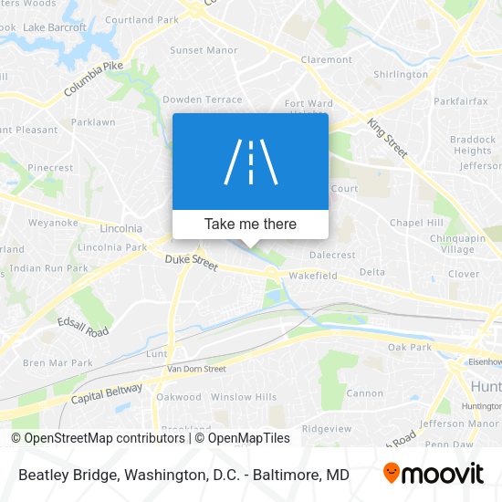 Beatley Bridge map