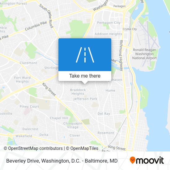 Beverley Drive map