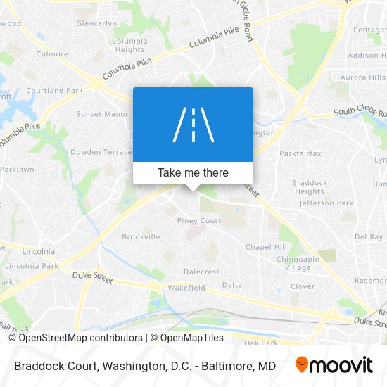 Mapa de Braddock Court