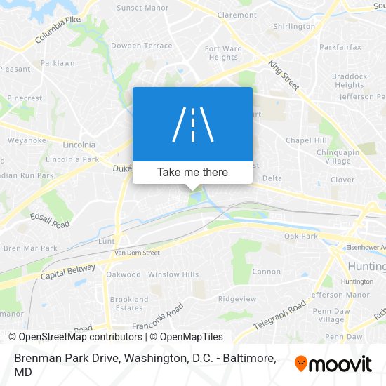 Brenman Park Drive map