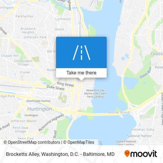 Mapa de Brocketts Alley