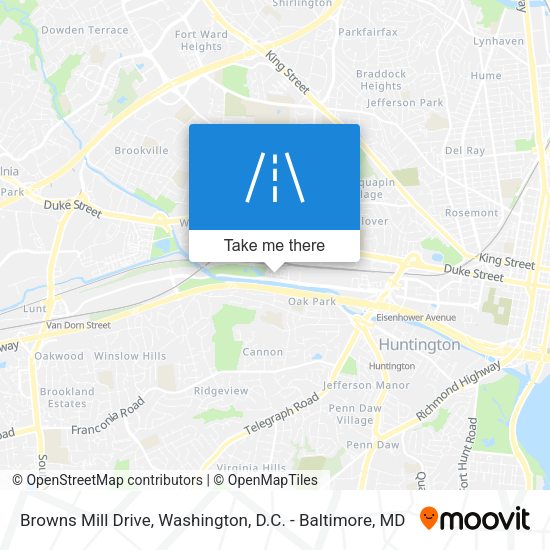 Browns Mill Drive map