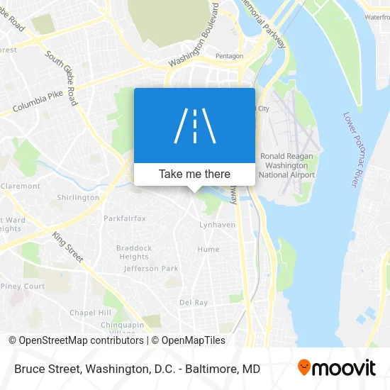 Bruce Street map