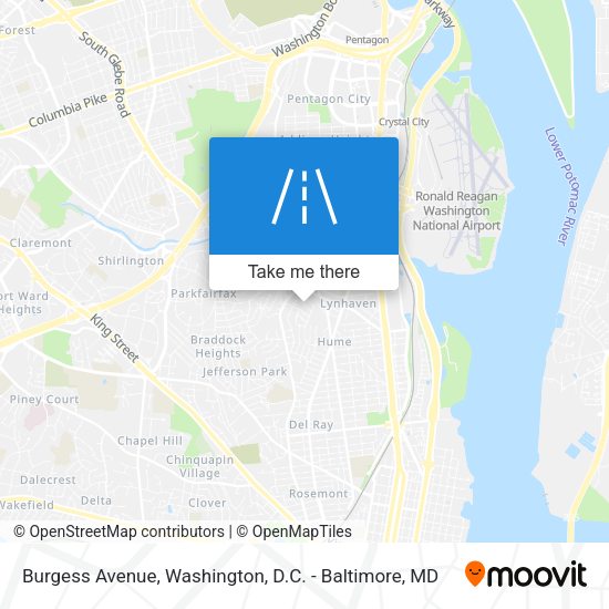 Burgess Avenue map