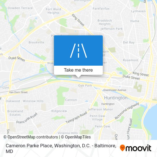 Mapa de Cameron Parke Place