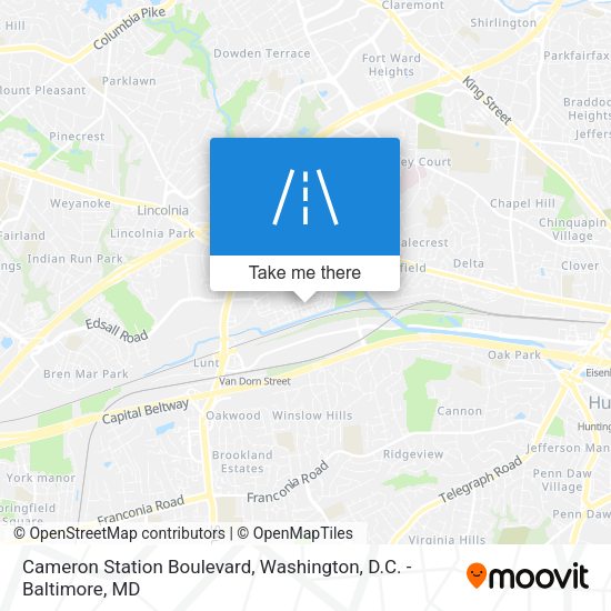 Mapa de Cameron Station Boulevard