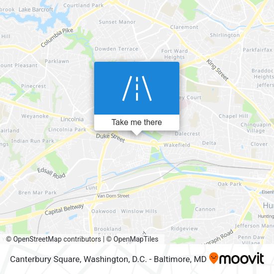 Mapa de Canterbury Square