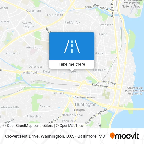 Clovercrest Drive map