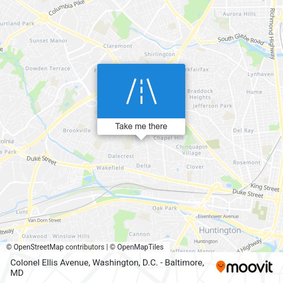 Colonel Ellis Avenue map