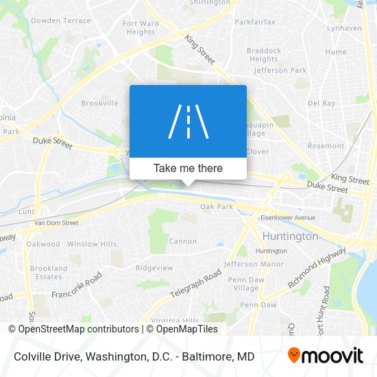 Colville Drive map