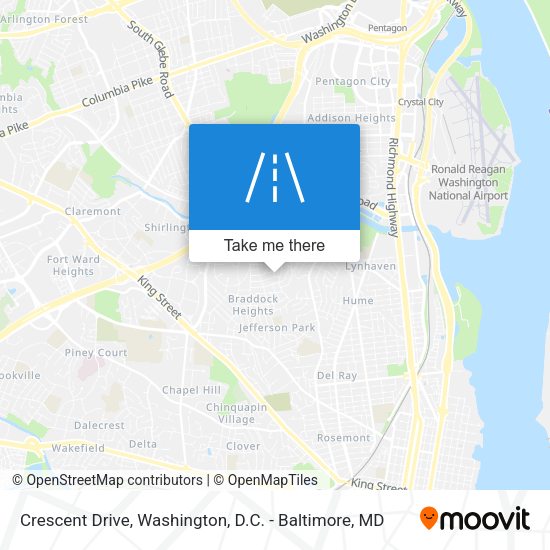Crescent Drive map