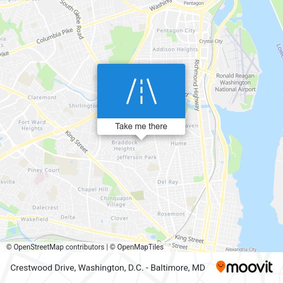 Mapa de Crestwood Drive