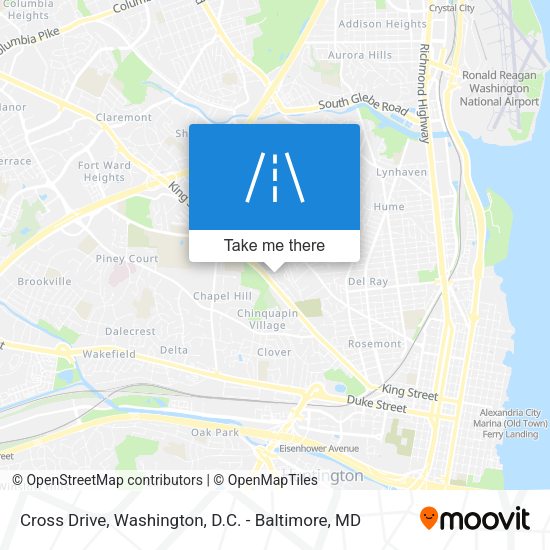Cross Drive map