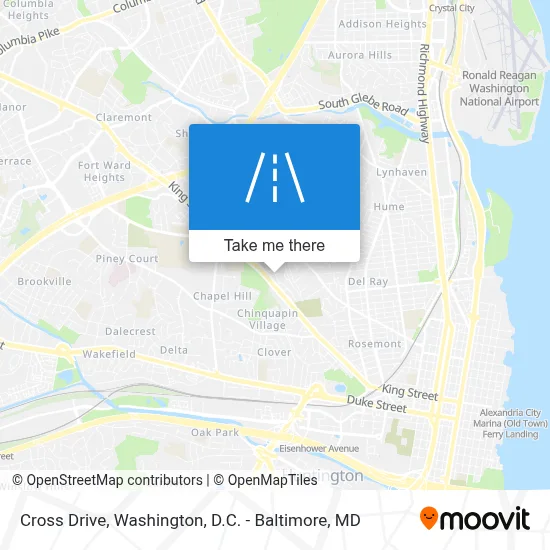 Cross Drive map