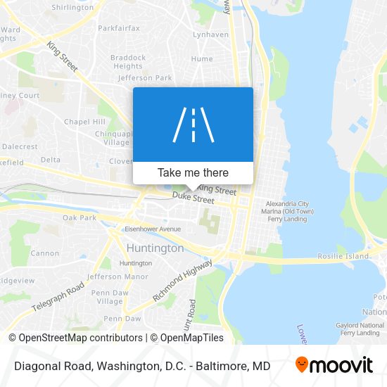 Mapa de Diagonal Road