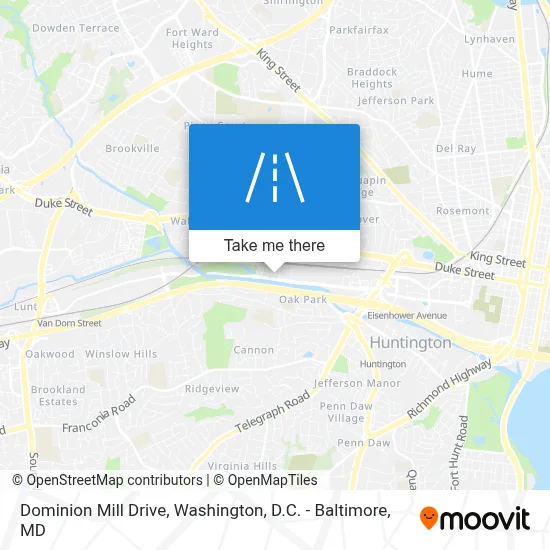 Dominion Mill Drive map