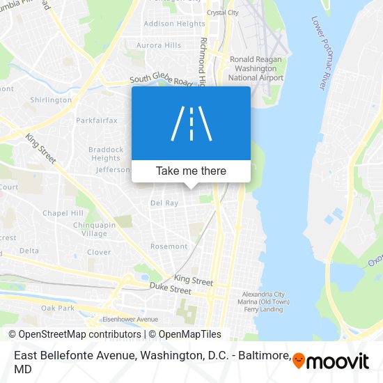 East Bellefonte Avenue map
