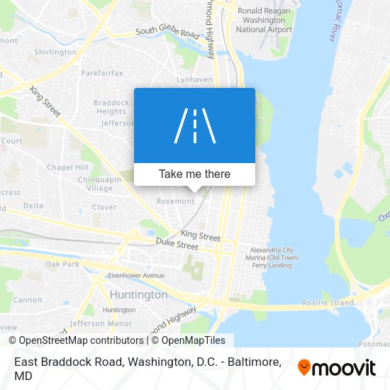 East Braddock Road map