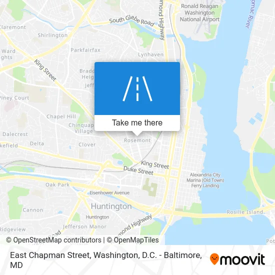 East Chapman Street map