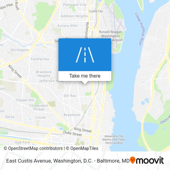 East Custis Avenue map