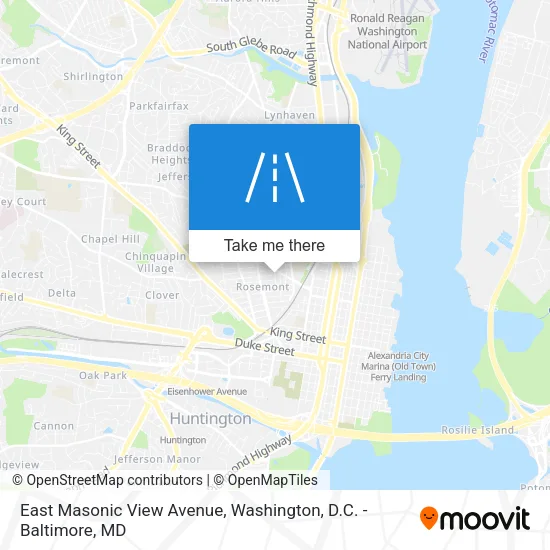 Mapa de East Masonic View Avenue