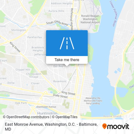 East Monroe Avenue map