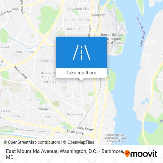 East Mount Ida Avenue map