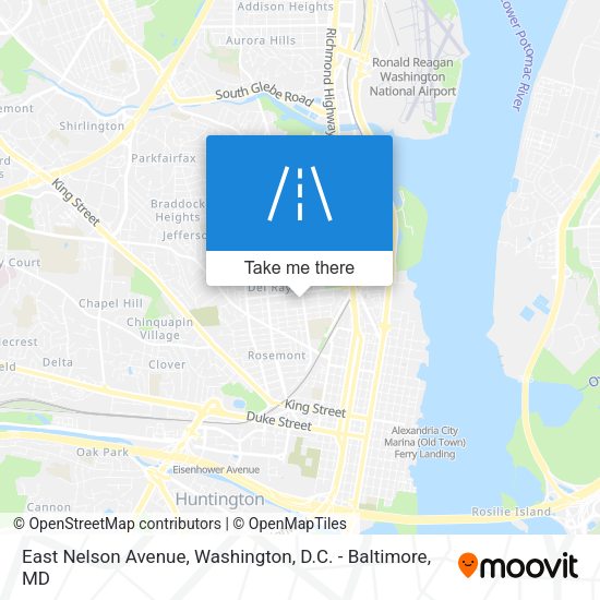 East Nelson Avenue map