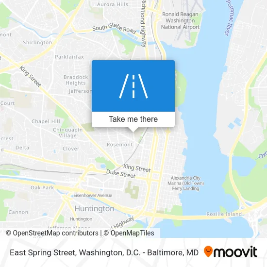 East Spring Street map