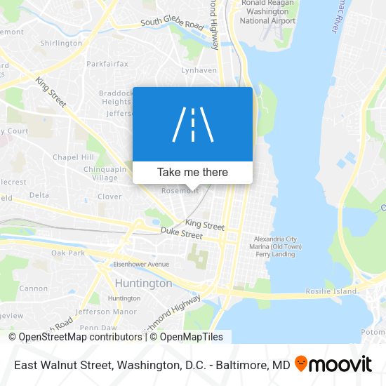 Mapa de East Walnut Street