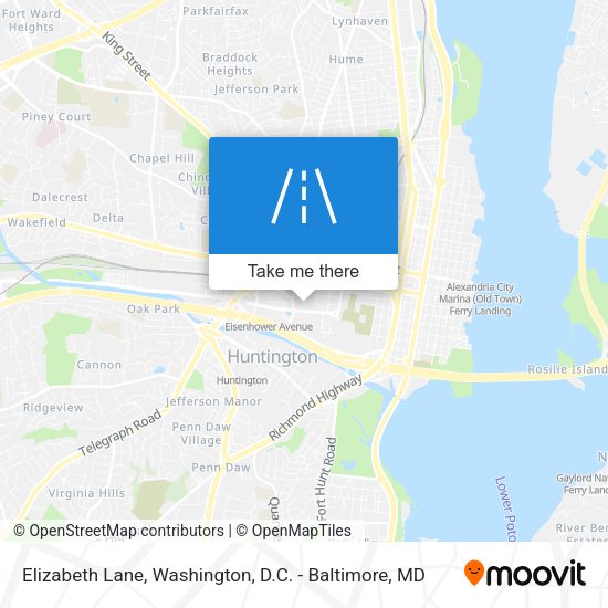 Elizabeth Lane map