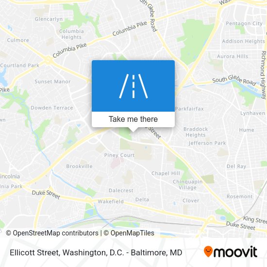 Mapa de Ellicott Street