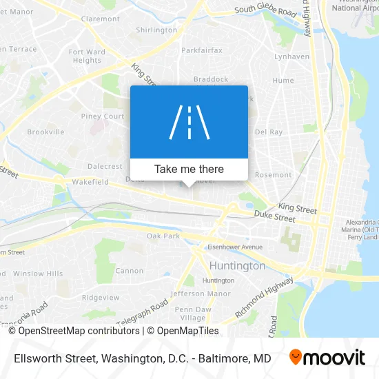 Ellsworth Street map