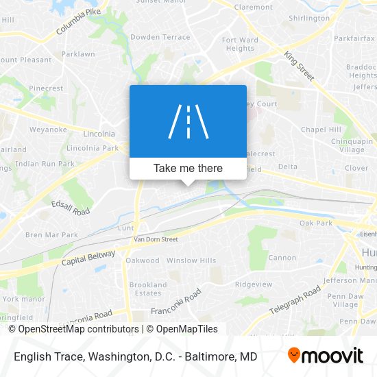 English Trace map