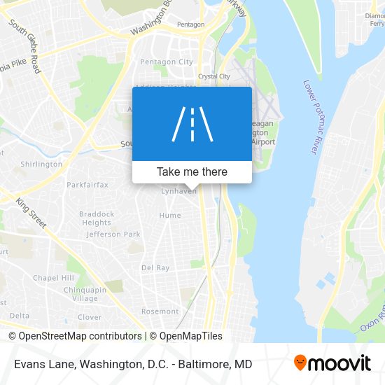 Mapa de Evans Lane