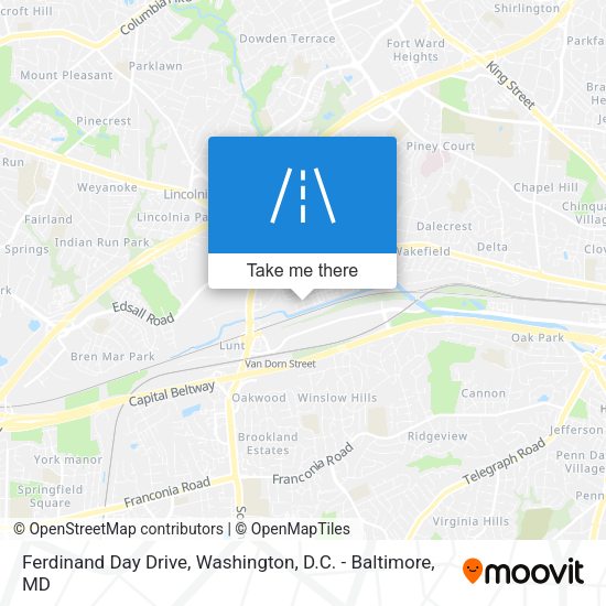 Mapa de Ferdinand Day Drive
