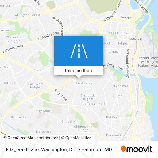 Fitzgerald Lane map
