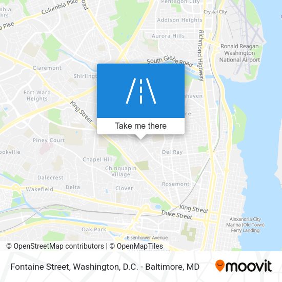 Fontaine Street map