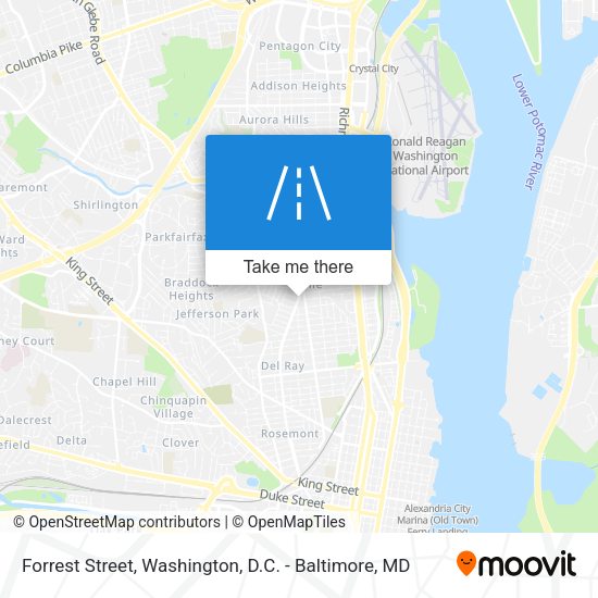 Forrest Street map