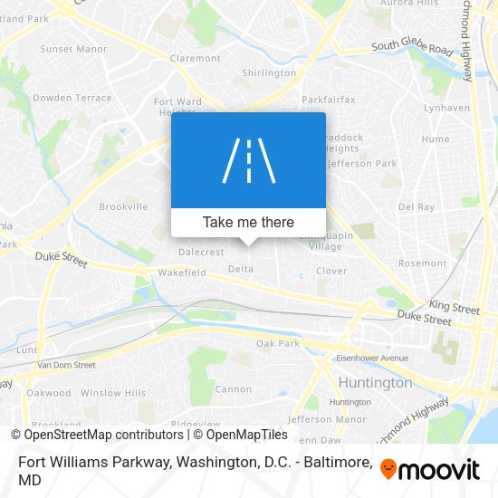 Fort Williams Parkway map