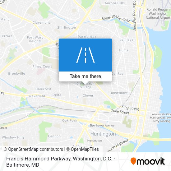 Francis Hammond Parkway map