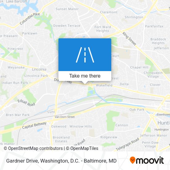 Gardner Drive map